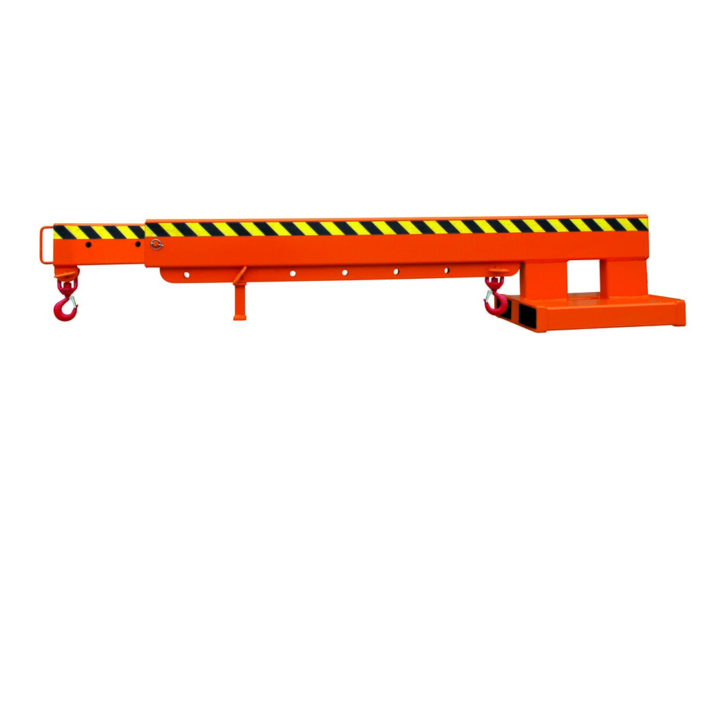 N° de l'image du produit 1 : Eichinger® Bras de grue télescopique, 2 500 kg, orangé pur
