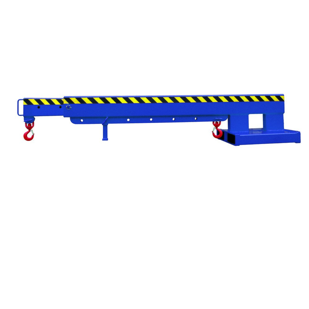 Numéro de l'image du produit 1: Eichinger® Bras de grue télescopique, 2 500 kg, bleu gentiane