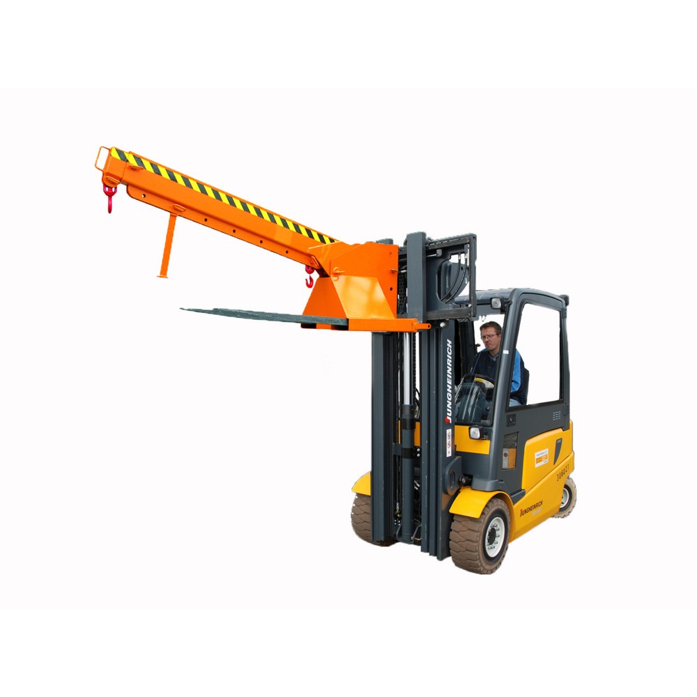 Numéro de l'image du produit 1: Eichinger® Bras de grue télescopique et réglable en hauteur, 2 500 kg, orangé pur