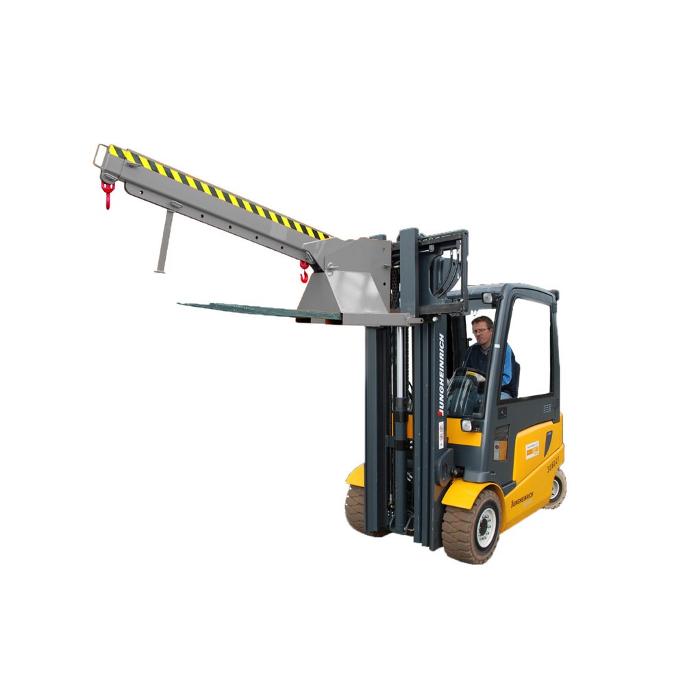Numéro de l'image du produit 1: Eichinger® Bras de grue télescopique et réglable en hauteur, 2 500 kg, galvanisé à chaud
