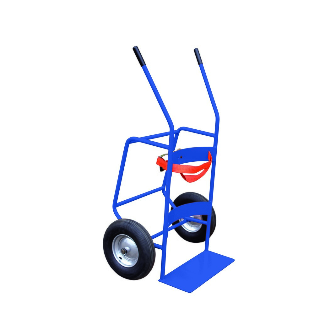 Numéro de l'image du produit 1: Eichinger® Chariot porte-fût à pneus gonflables, bleu gentiane