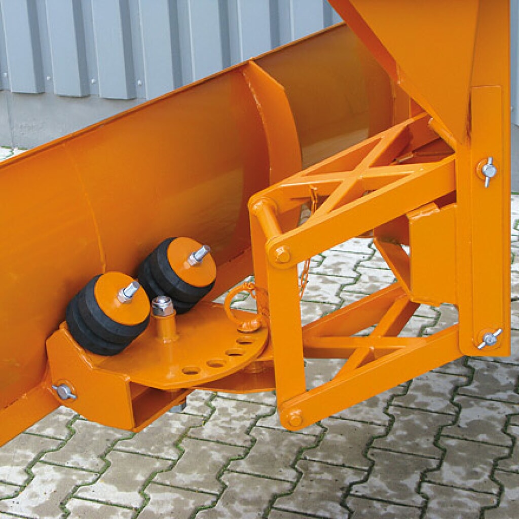 Eichinger® Lame de chasse-neige avec compensation de niveau, entrée de fourche en haut Largeur de lame 1 500 mm orangé pur, acier N° de l'image du produit 2 : Eichinger® Lame de chasse-neige avec compensation de niveau, entrée de fourche en haut Largeur de lame 1 500 mm orangé pur, acier