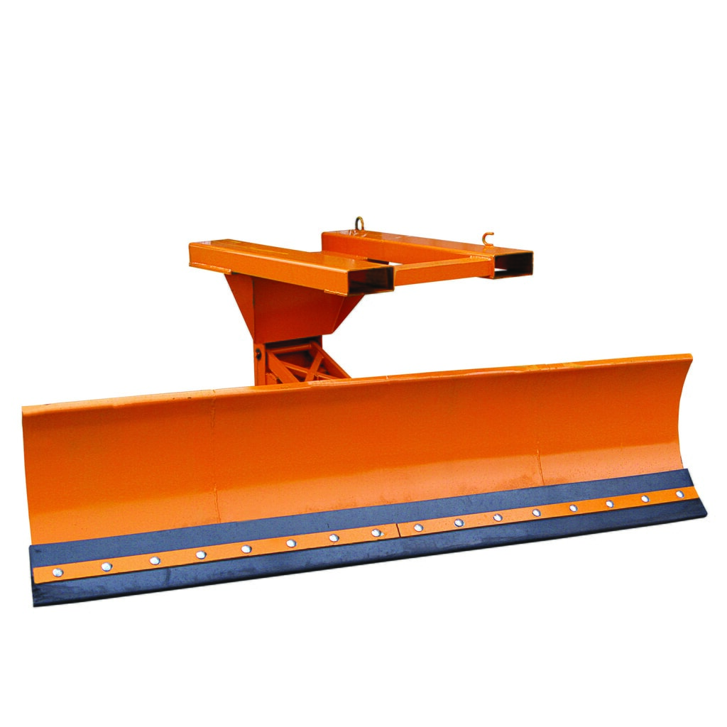N° de l'image du produit 1 : Eichinger® Lame de chasse-neige avec compensation de niveau, entrée de fourche en haut Largeur de lame 1 500 mm orangé pur, acier