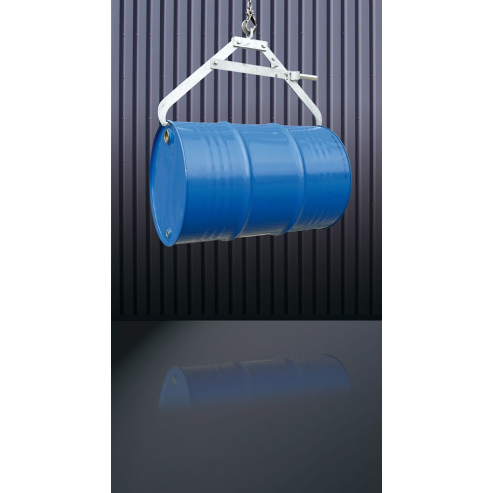 Illustration du produit: Eichinger® Ciseaux pince-fûts pour grue, 1 x fût couché orangé pur