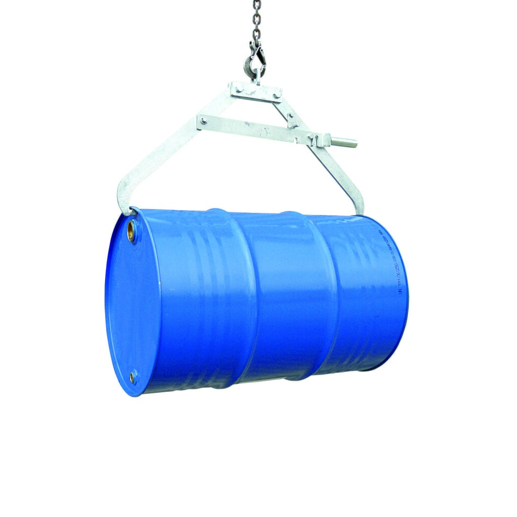 Illustration du produit: Pince à fûts Eichinger® pour grue, 1 x fût horizontal galvanisé à chaud