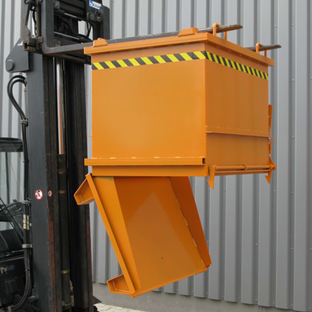 N° de l'image du produit 2 : Eichinger® Conteneur pour matériaux de construction à fond basculant, 2 000 kg, 1 000 litres, galvanisé à chaud