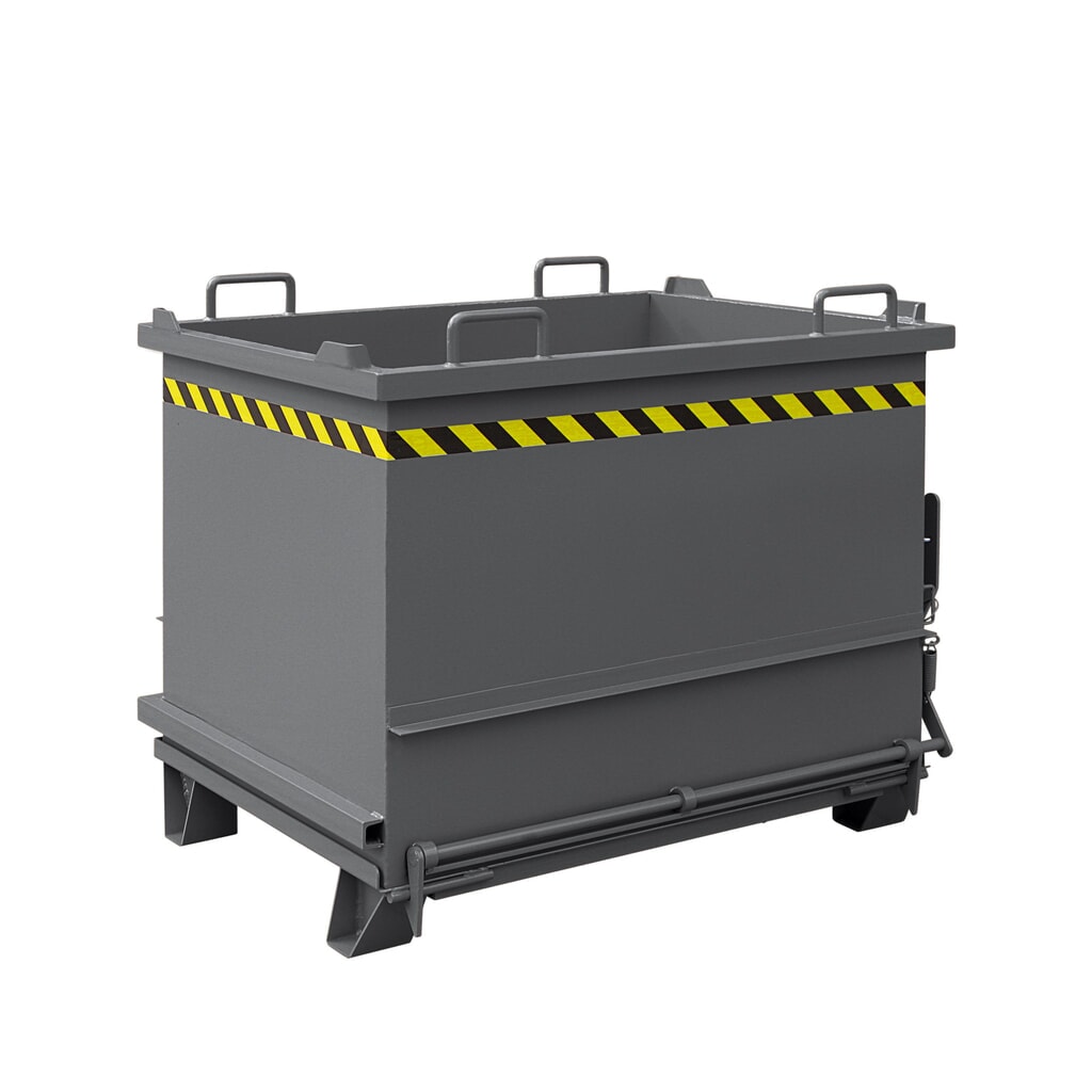 Eichinger® Conteneur pour matériaux de construction à fond basculant, 2 000 kg, 1 000 litres, gris anthracite Illustration du produit: Eichinger® Conteneur pour matériaux de construction à fond basculant, 2 000 kg, 1 000 litres, gris anthracite