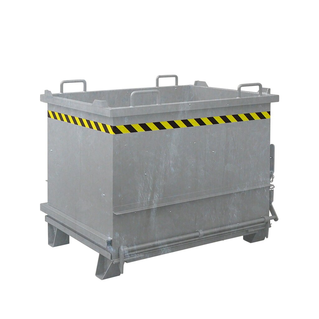 Eichinger® Conteneur pour matériaux de construction à fond basculant, 2 000 kg, 1 000 litres, galvanisé à chaud Illustration du produit: Eichinger® Conteneur pour matériaux de construction à fond basculant, 2 000 kg, 1 000 litres, galvanisé à chaud