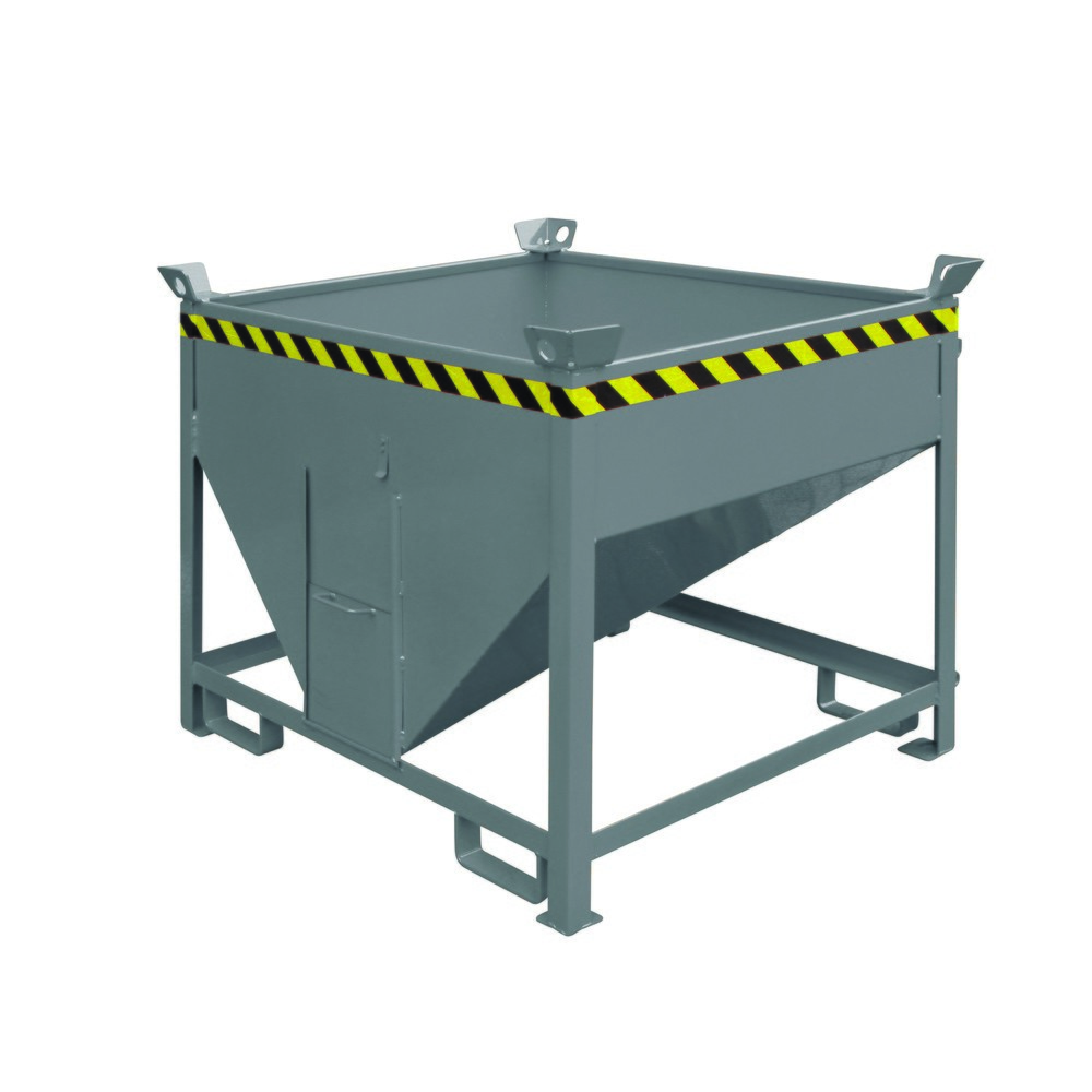 Numéro de l'image du produit 1: Eichinger® Conteneur silo à guillotine, 1 000 litres gris anthracite