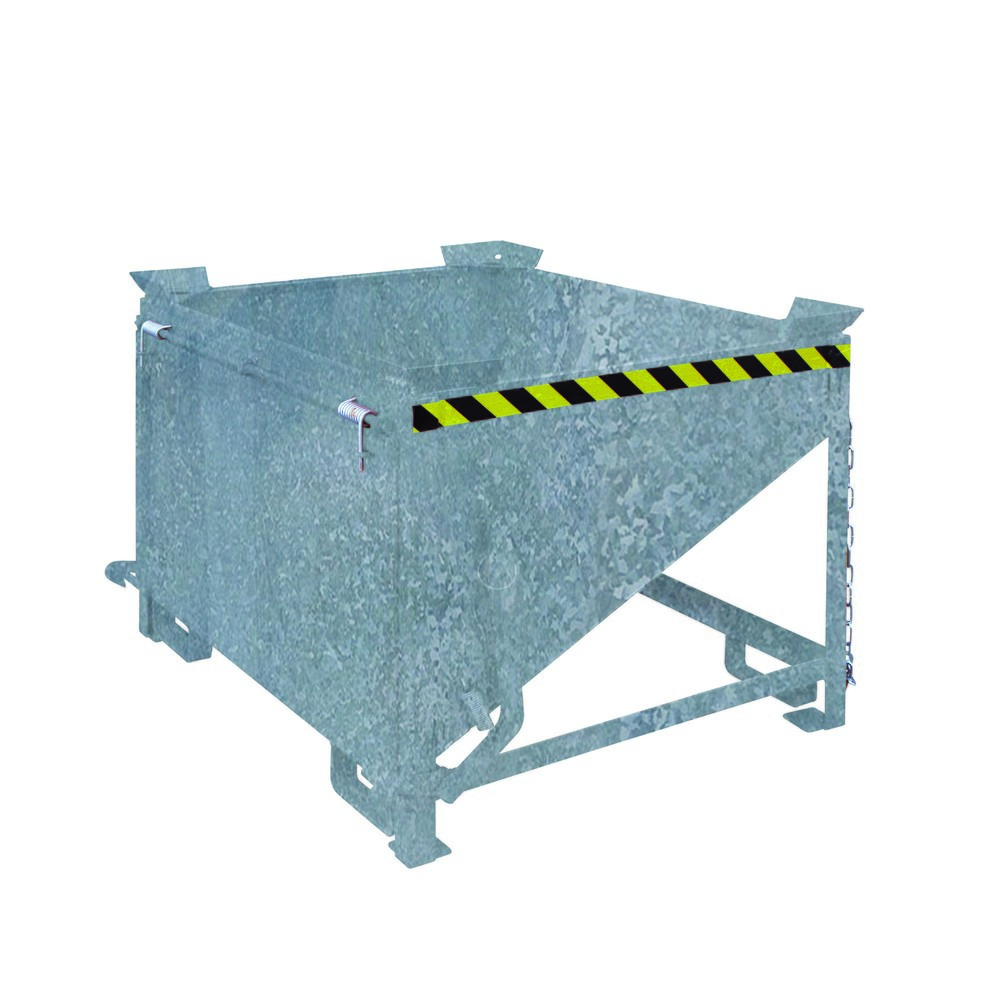 Numéro de l'image du produit 1: Eichinger® Conteneur silo avec clapet de déversement de grande surface, 300 litres galvanisé à chaud