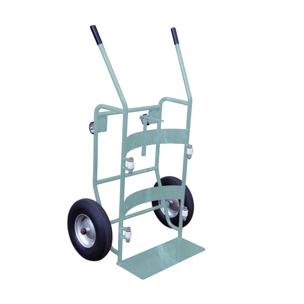 Numéro de l'image du produit 1: Eichinger® Diable basculeur de fût à pneus gonflables et 2 roues supplémentaires, galvanisé à chaud