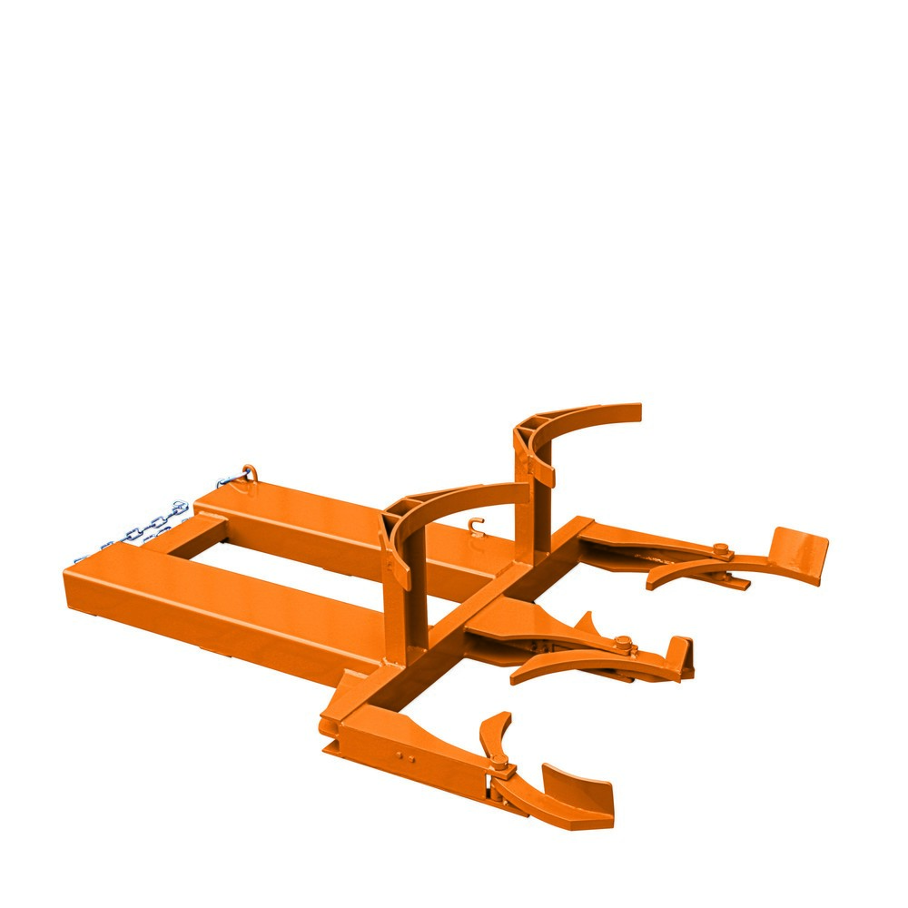 Numéro de l'image du produit 1: Eichinger® Lève-fûts pour fûts debout, 1 fût de 120 l, orangé pur