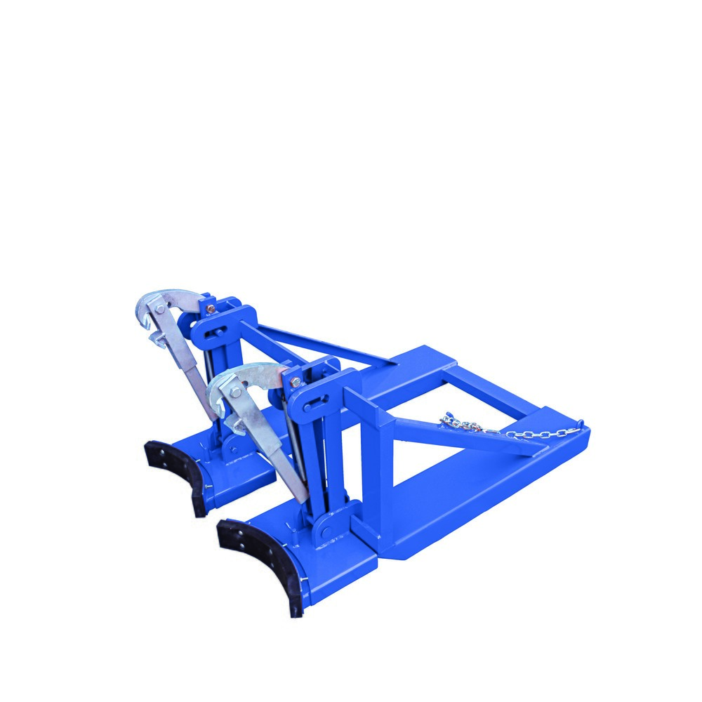 Numéro de l'image du produit 1: Eichinger® Lève-fûts pour fûts en acier et plastique, 2 x fûts, bleu gentiane