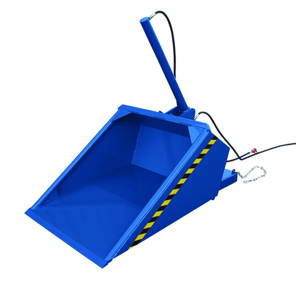 Numéro de l'image du produit 1: Eichinger® Pelle godet avec basculement hydraulique, 1 000 kg, 500 litres, bleu gentiane