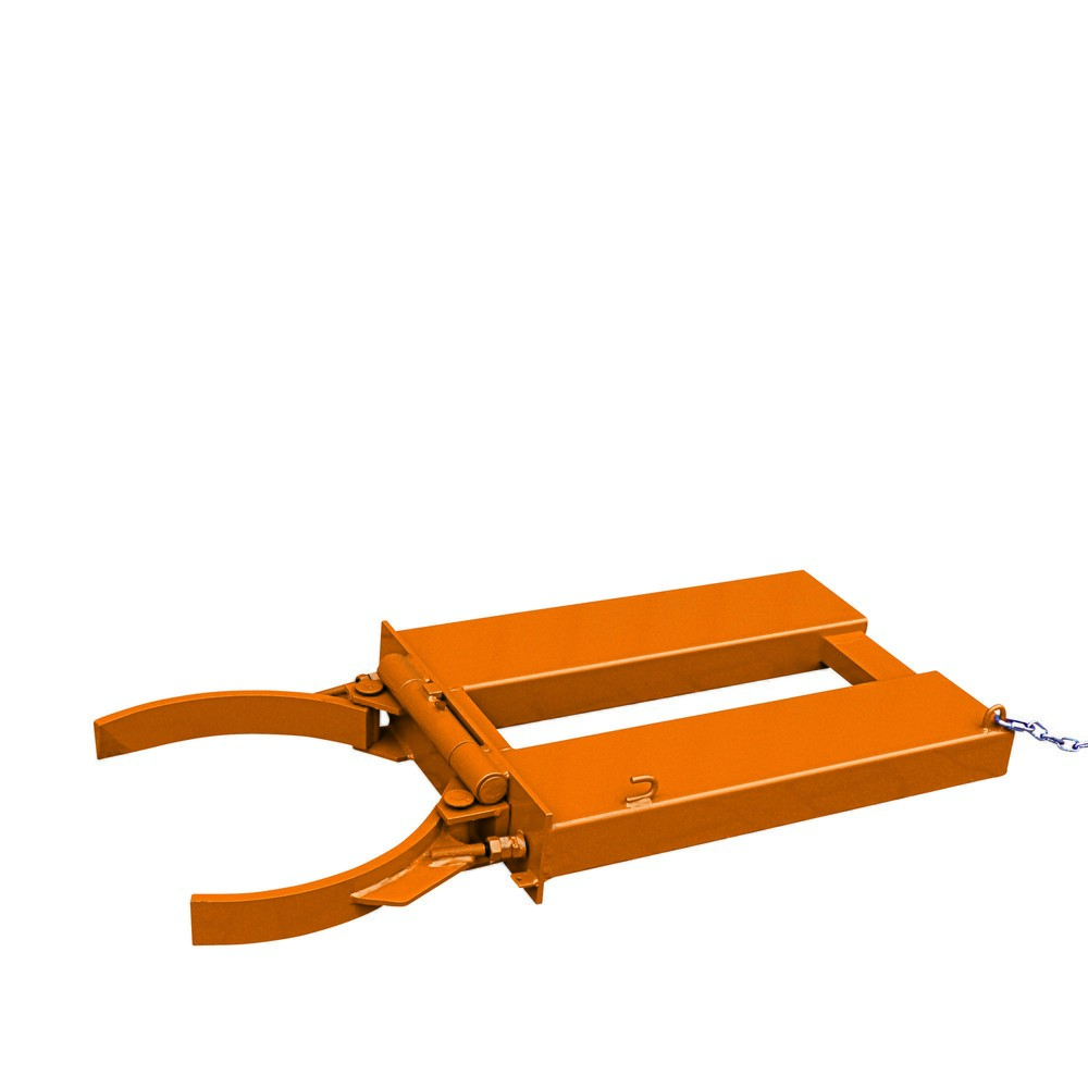 Numéro de l'image du produit 1: Eichinger® Pince à fûts pour fûts de 200 l avec verrouillage automatique, 1 x fût, orangé pur