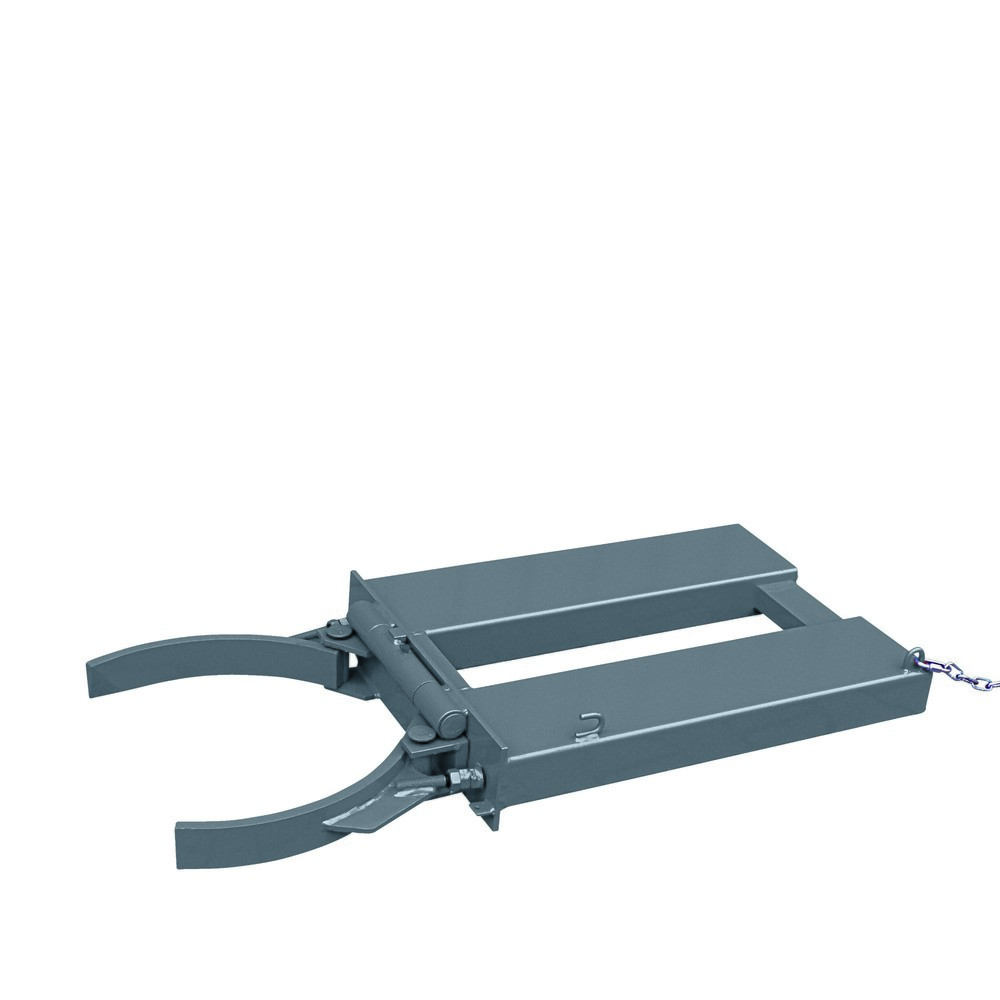N° de l'image du produit 1 : Eichinger® Pince à fûts pour fûts de 200 l avec verrouillage automatique, 1 x fût, gris anthracite