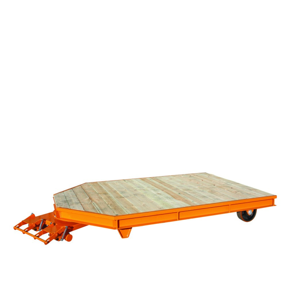 Numéro de l'image du produit 1: Eichinger® Plate-forme de préparation de commandes, Lxl 6 110 x 2 000 mm, orangé pur