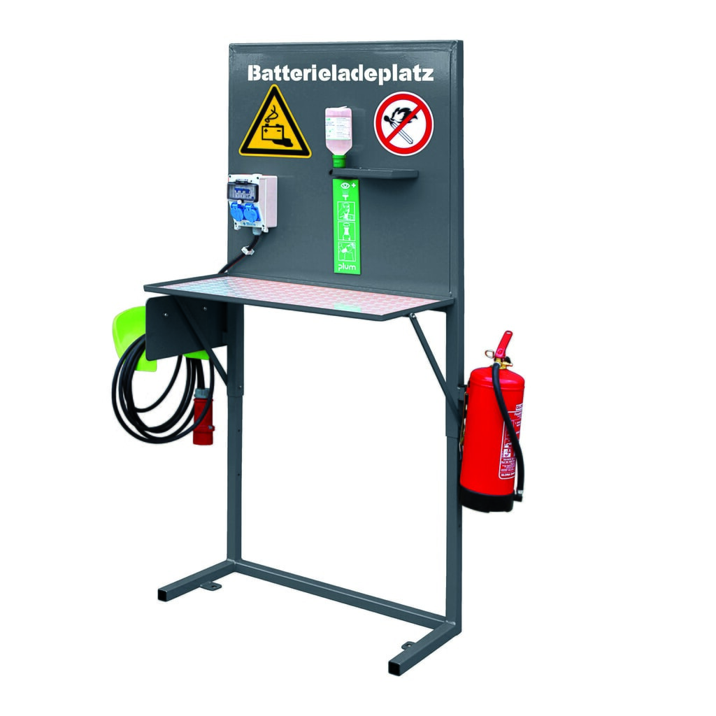 Eichinger® Poste de charge conforme GroLa BG et à la fiche d'information VdS 2259, 2116.1 gris anthracite Illustration du produit: Eichinger® Poste de charge conforme GroLa BG et à la fiche d'information VdS 2259, 2116.1 gris anthracite
