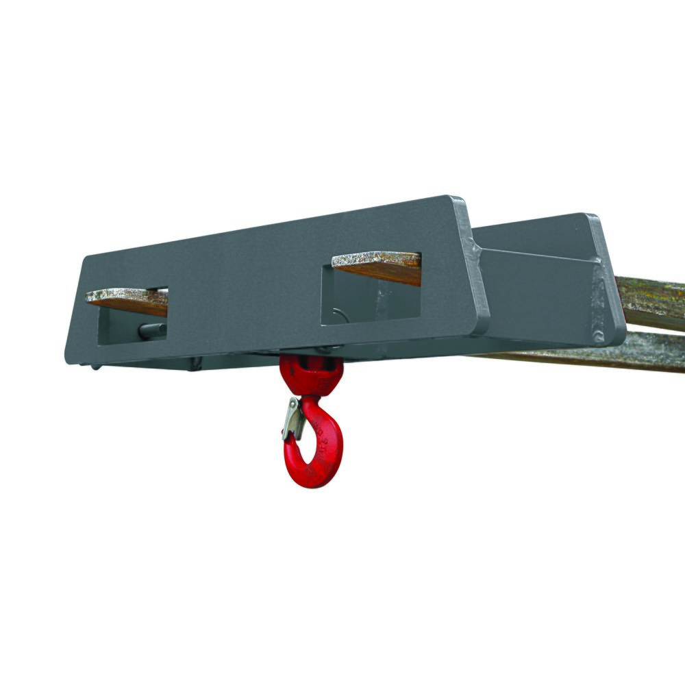 Numéro de l'image du produit 1: Eichinger® Rehausse de chariot pour crochet de levage sur deux bras de fourche, 2 500 kg, gris anthracite