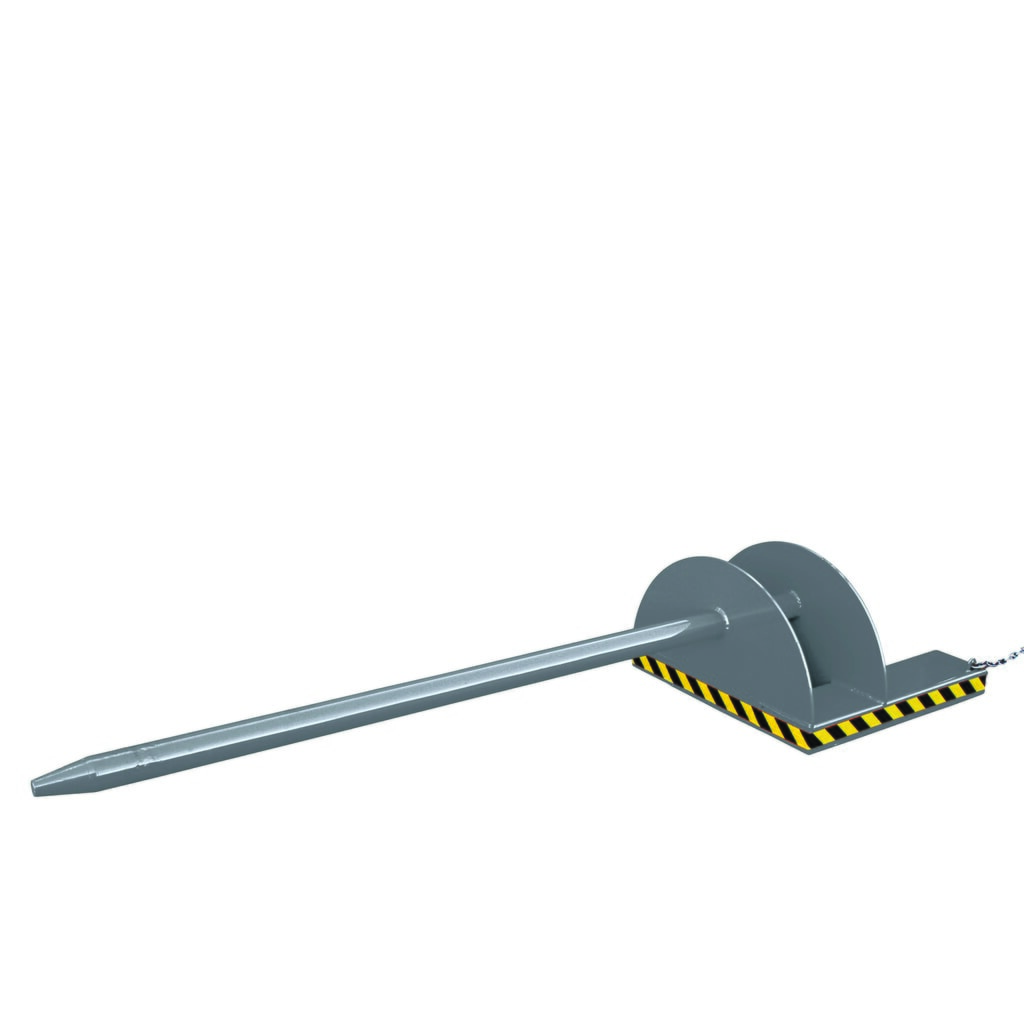 Eichinger® Support d’éperon sur bras de fourche 1 000 kg, longueur 2 800 mm, diamètre de l’éperon 85 mm, gris anthracite N° de l'image du produit 1 : Eichinger® Support d’éperon sur bras de fourche 1 000 kg, longueur 2 800 mm, diamètre de l’éperon 85 mm, gris anthracite