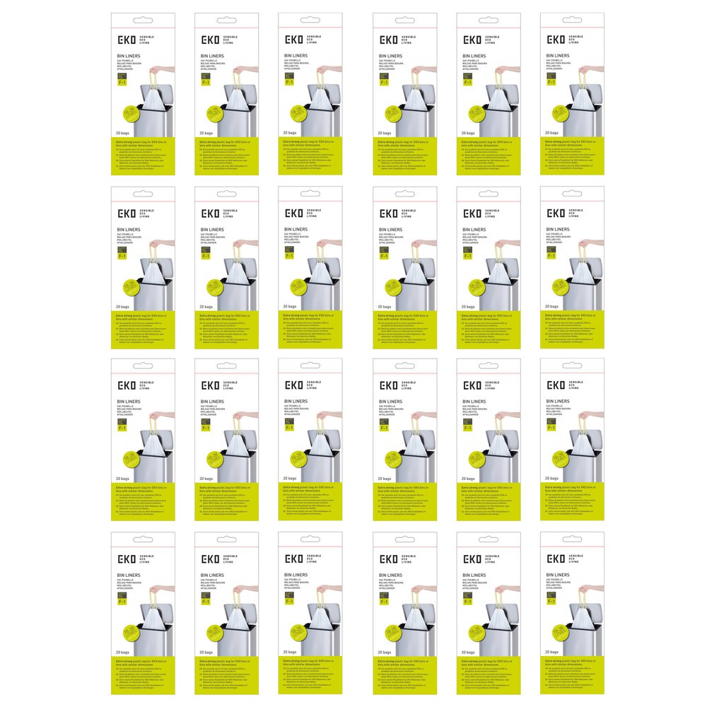 Numéro de l'image du produit 2: EKO Sacs poubelle, blanc, 28 litres, 420 pcs/UV