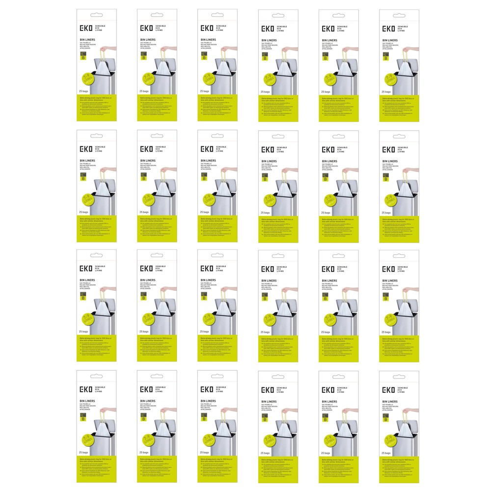 Numéro de l'image du produit 2: EKO Sacs poubelle, blanc, 9 litres, 600 pcs/UV