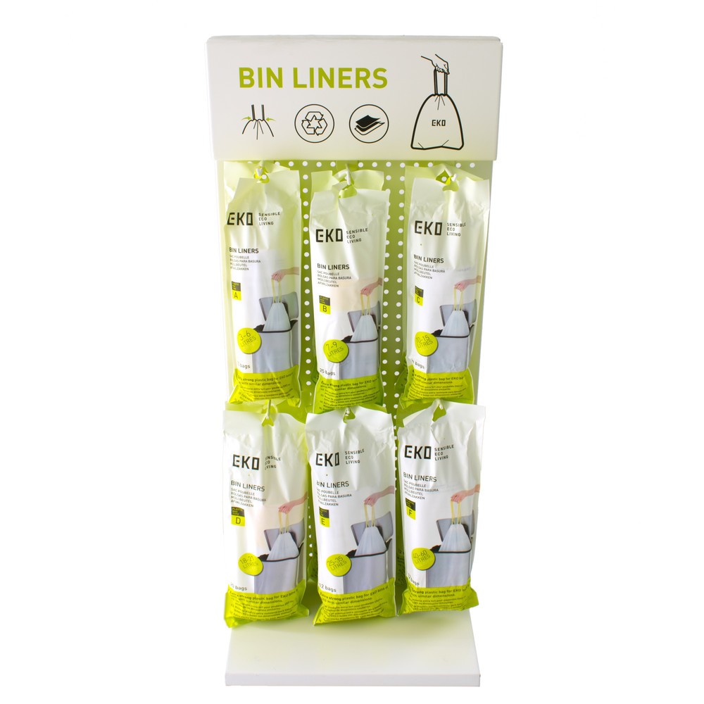 Numéro de l'image du produit 5: EKO Sacs poubelle, blanc, 9 litres, 600 pcs/UV