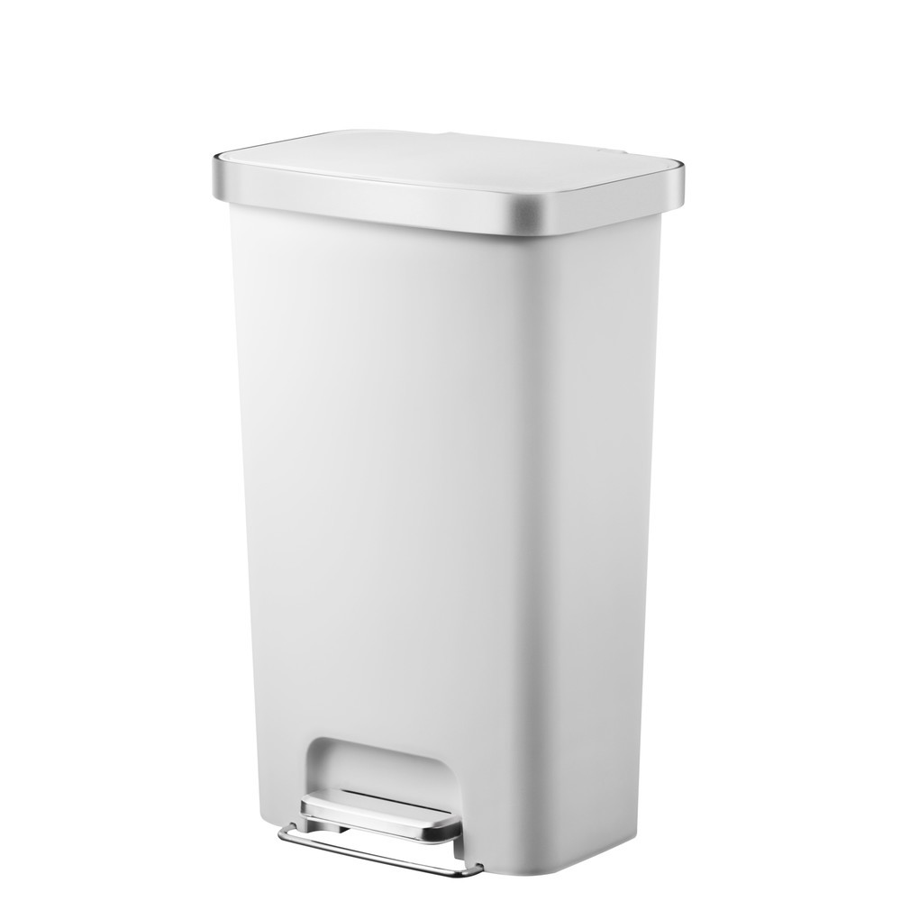 Illustration du produit: EKO Poubelle à pédale Hana, 45 litres, blanc