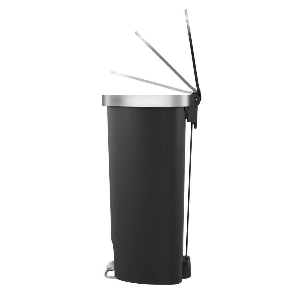 Numéro de l'image du produit 5: EKO Poubelle à pédale Hana, semi-circulaire, 55 litres, noir