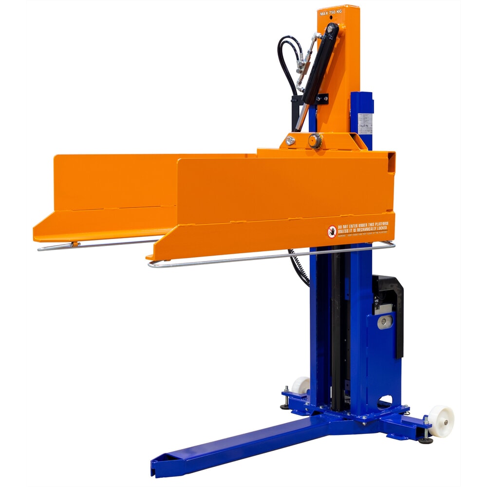 N° de l'image du produit 2 : Élévateur à palettes électro-hydraulique EdmoLift® avec fonction d’inclinaison, capacité de charge 750 kg
