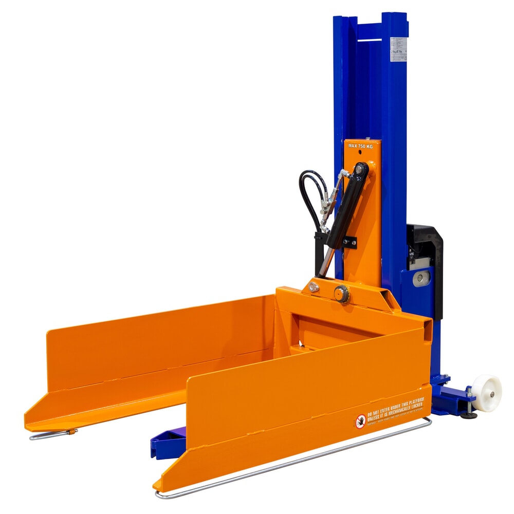 N° de l'image du produit 3 : Élévateur à palettes électro-hydraulique EdmoLift® avec fonction d’inclinaison, capacité de charge 750 kg