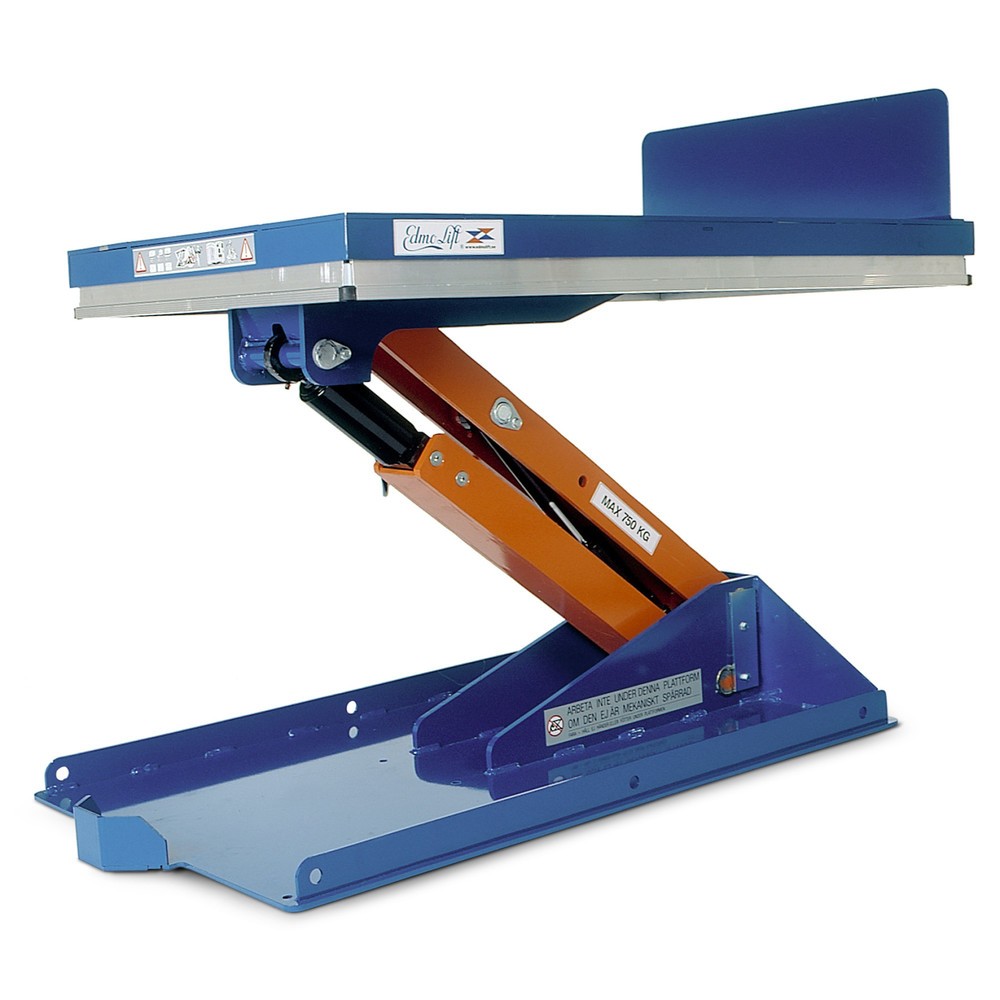Numéro de l'image du produit 1: Élévateur inclinable EdmoLift® avec plate-forme fermée, levée standard 235 x 820 mm, capacité de charge 750 kg