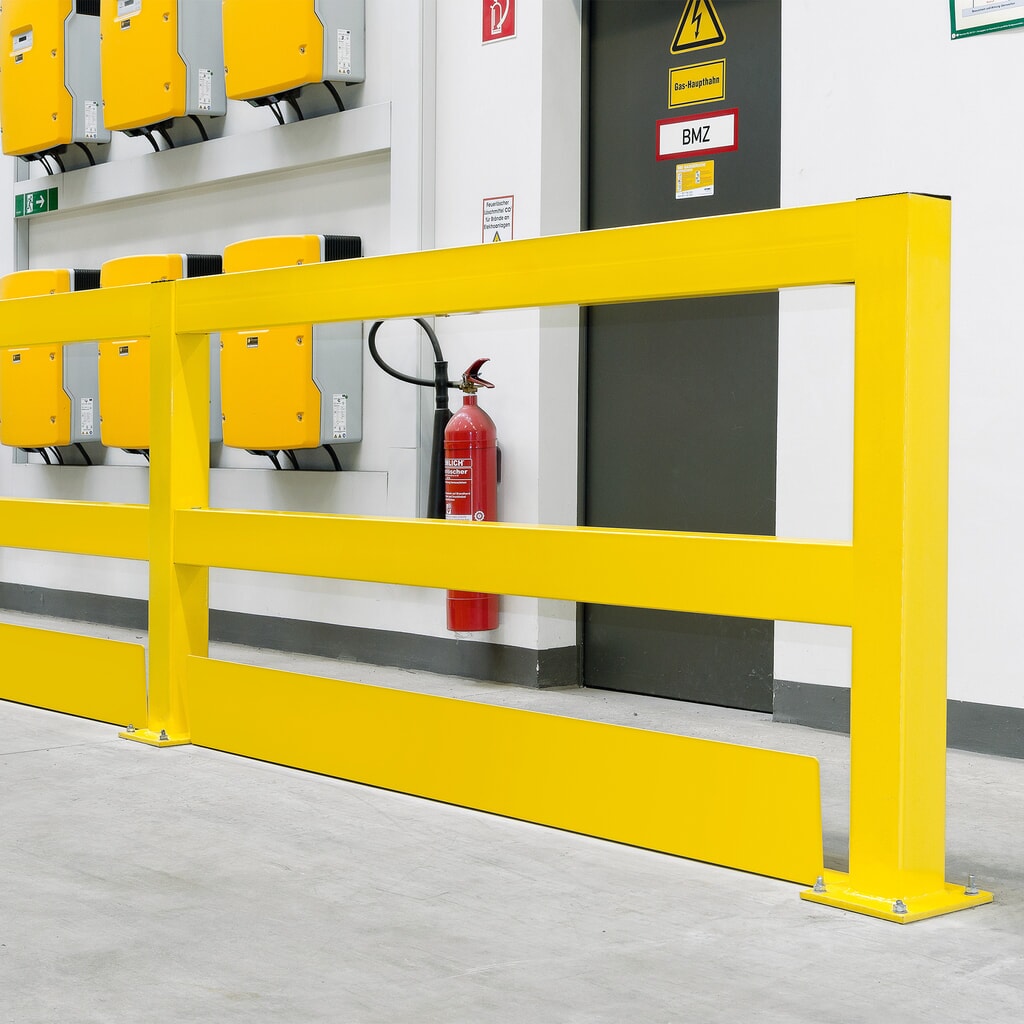 N° de l'image du produit 2 : Équerre de protection anti-encastrement, plastifiée, HxL 200 x 1 380 mm