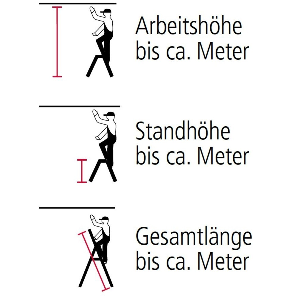Numéro de l'image du produit 4: Échelle double à marches KRAUSE®, accessible des deux côtés, hauteur déployée 0,20 m