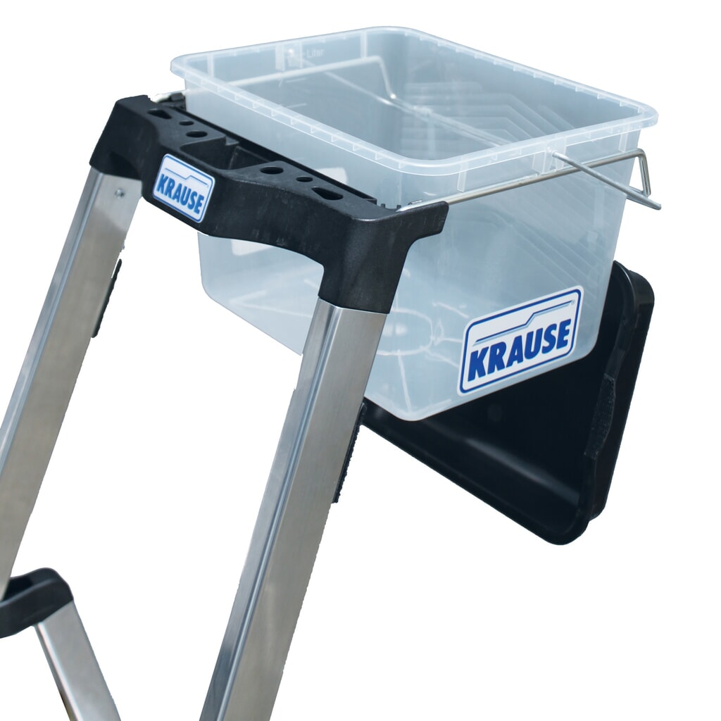 N° de l'image du produit 3 : Escabeau à marches KRAUSE®, compact et fonctionnel, hauteur déployée 0,85 m