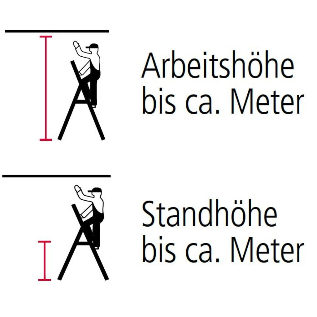 N° de l'image du produit 4 : Escabeau à marches KRAUSE® Profi, accessible d’un seul côté, hauteur déployée 0,95 m