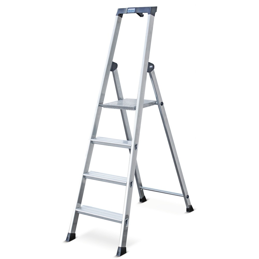 Numéro de l'image du produit 1: Escabeau à marches KRAUSE®, solidement serti en aluminium, hauteur déployée 0,85 m
