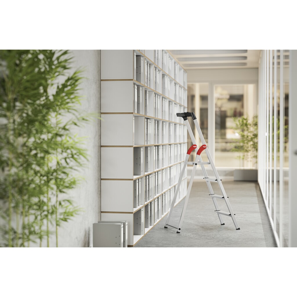 N° de l'image du produit 8 : Escabeau double à marches Hailo StandardLine, hauteur de travail 1,07 m