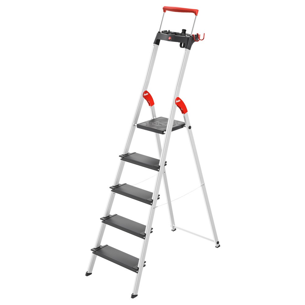 Numéro de l'image du produit 1: Escabeau double à marches Hailo TopLine, hauteur de travail 1,07 m