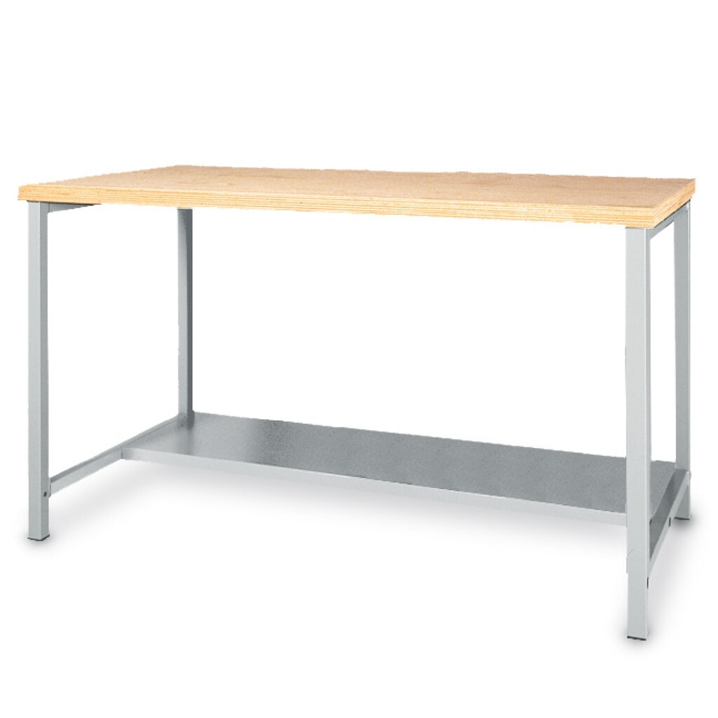 Table d’établi avec tablette de rangement Bedrunka+Hirth, capacité de charge de 200 kg, H x l x P 859 x 2 000 x 750 mm Illustration du produit: Table d’établi avec tablette de rangement Bedrunka+Hirth, capacité de charge de 200 kg, H x l x P 859 x 2 000 x 750 mm
