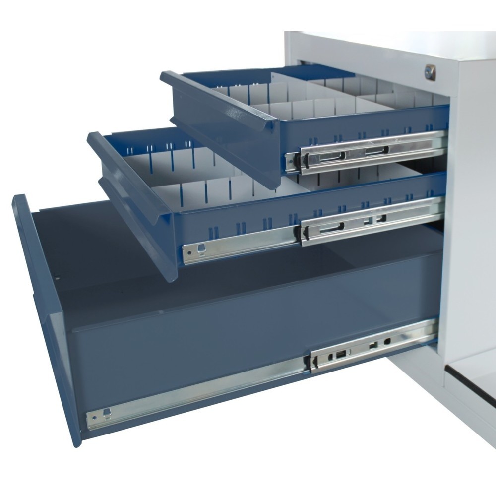 Numéro de l'image du produit 4: Établi Cube Steinbock®, 3 tiroirs, capacité de charge 300 kg, H x l x P 825 x 1 200 x 600 mm, RAL 7035/7016