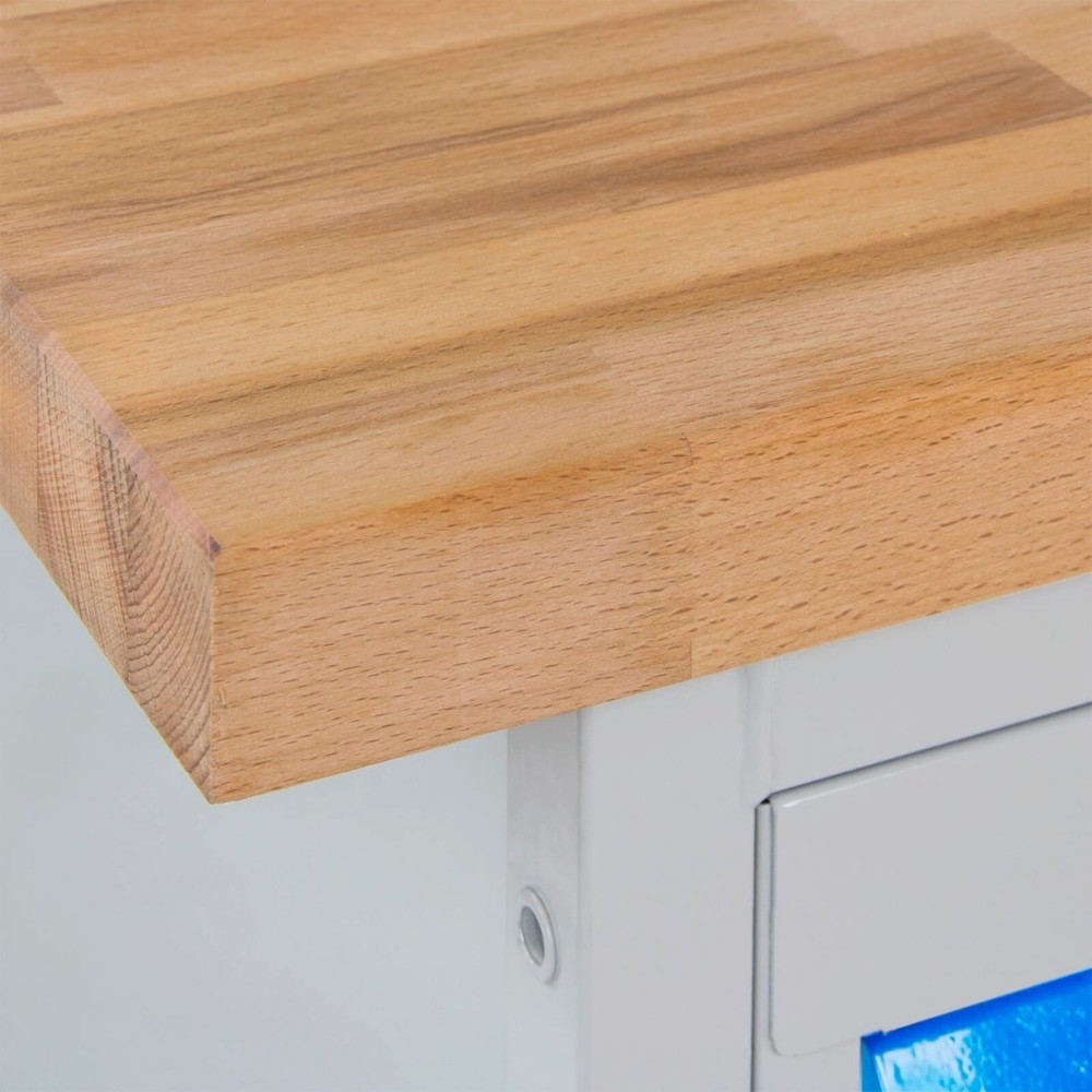 Numéro de l'image du produit 5: Établi Motion Steinbock®, mobile, 2 portes, capacité de charge 500 kg, H x l x P 827 x 1 300 x 600 mm, RAL 7035/5012