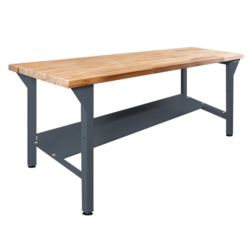 Numéro de l'image du produit 1: Établi Original Steinbock®, 1 rangement, capacité de charge 500 kg, H x l x P 850 x 1 500 x 750 mm, RAL 7016