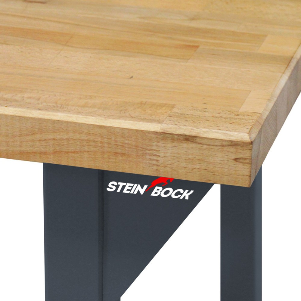 Numéro de l'image du produit 3: Établi Original Steinbock®, 1 rangement, capacité de charge 500 kg, H x l x P 850 x 1 500 x 750 mm, RAL 7016