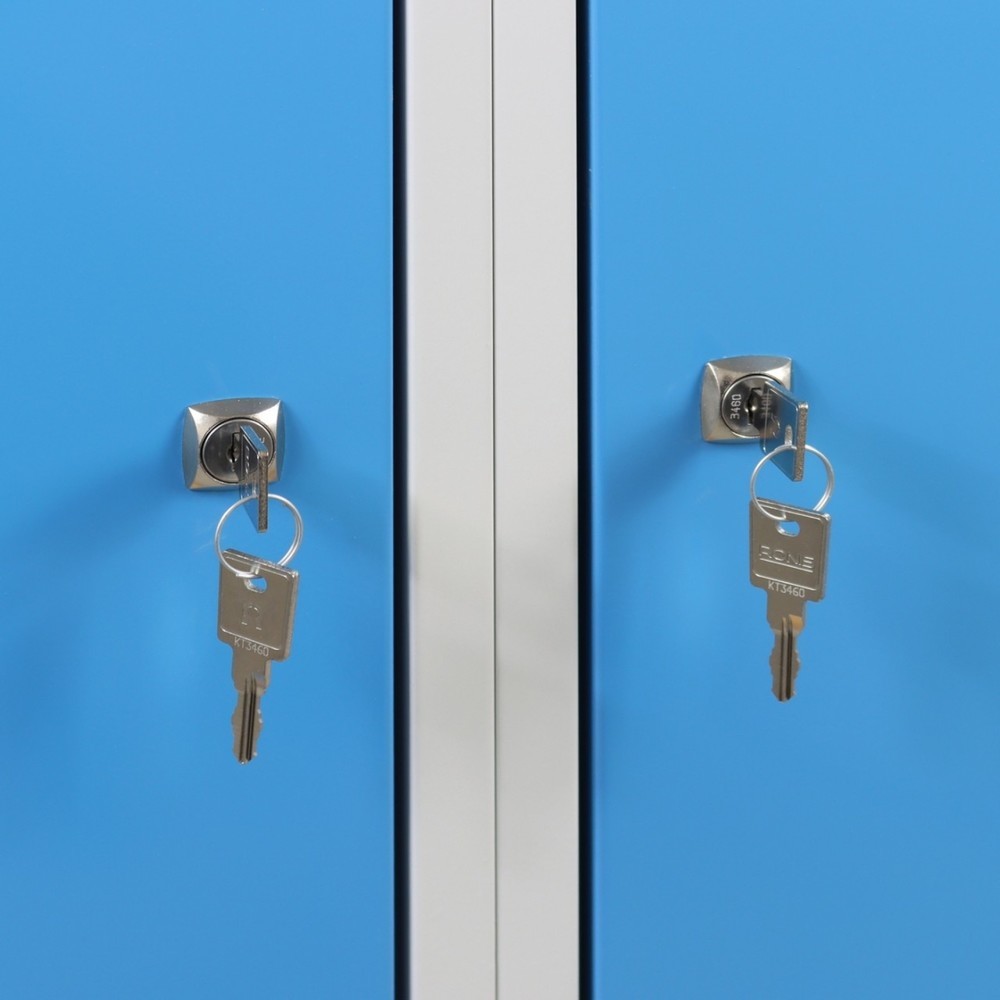 Numéro de l'image du produit 3: Établi Premium Steinbock®, 1 rangement, 2 portes, capacité de charge 300 kg, H x l x P 840 x 1 200 x 600 mm, RAL 7035/5012