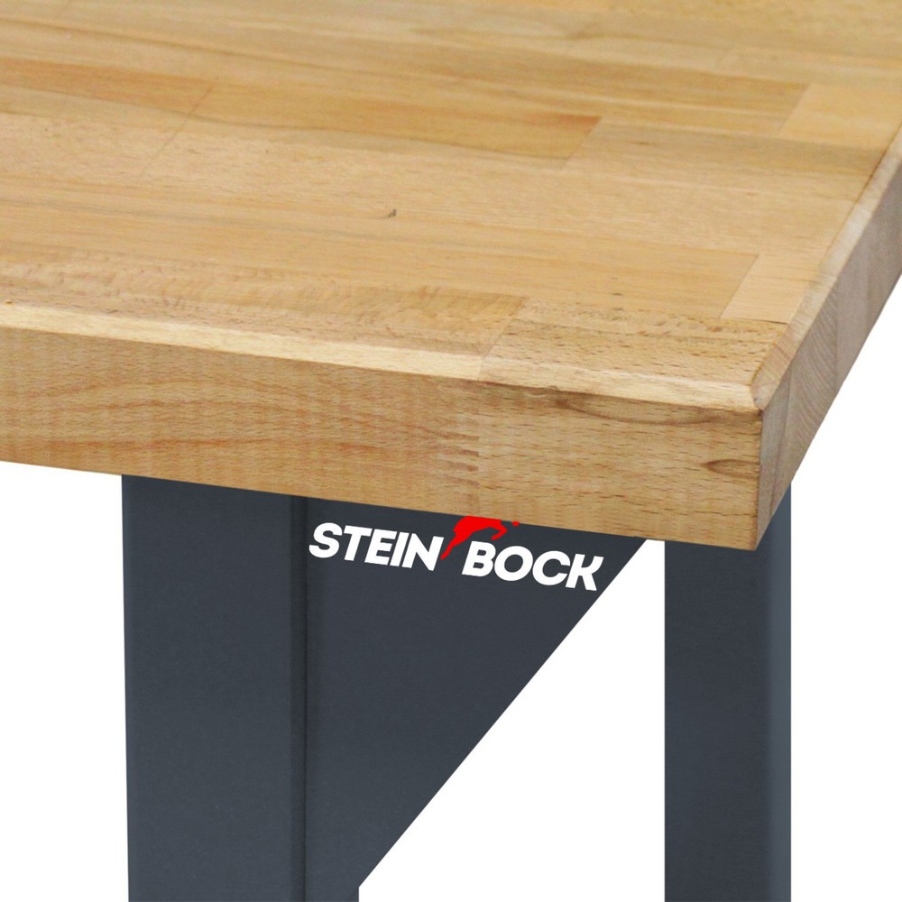 Numéro de l'image du produit 3: Établi Pro Steinbock®, 3 tiroirs, 1 rangement, capacité de charge 500 kg, H x l x P 850 x 2 000 x 750 mm, RAL 7016