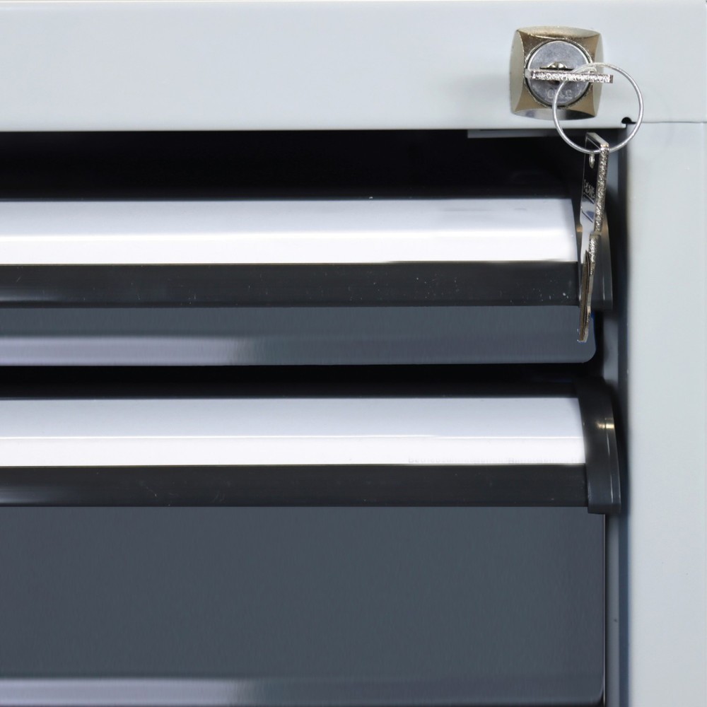 Numéro de l'image du produit 5: Établi Pro Steinbock®, 3 tiroirs, 1 rangement, capacité de charge 500 kg, H x l x P 850 x 2 000 x 750 mm, RAL 7016