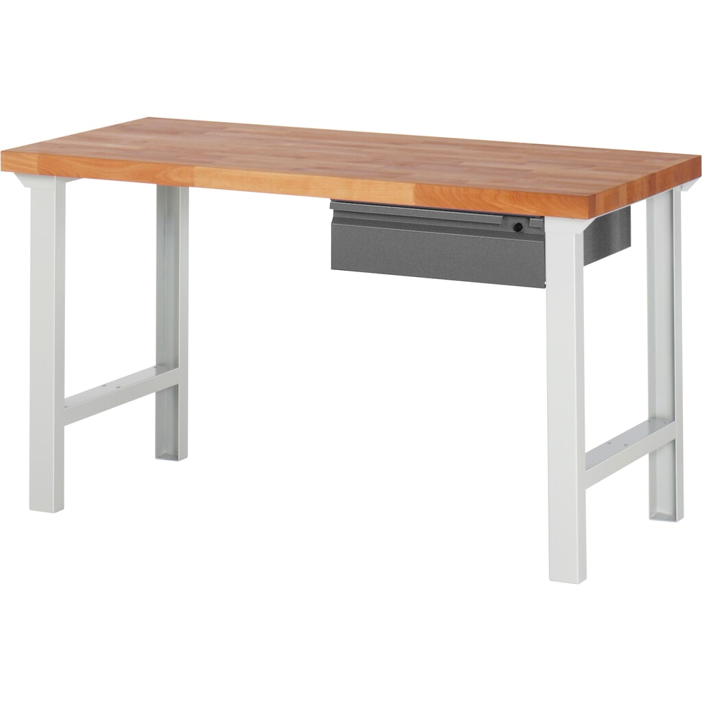 Établi Steinbock®, avec tiroir, H x l x P 840 x 1 500 x 700 mm, RAL 7035/7016 Illustration du produit: Établi Steinbock®, avec tiroir, H x l x P 840 x 1 500 x 700 mm, RAL 7035/7016