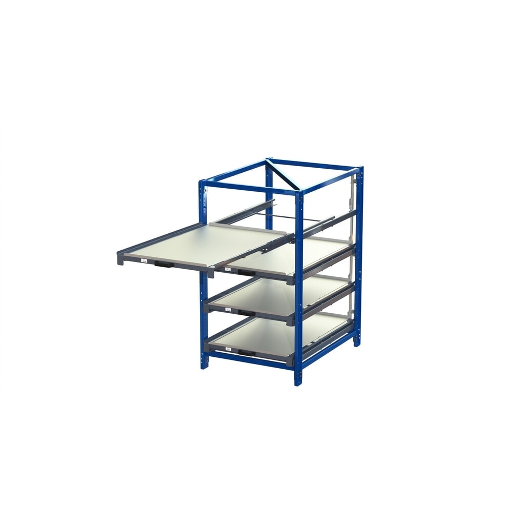Rayonnage extractible, 4 tiroirs N° de l'image du produit 2 : Rayonnage extractible, 4 tiroirs