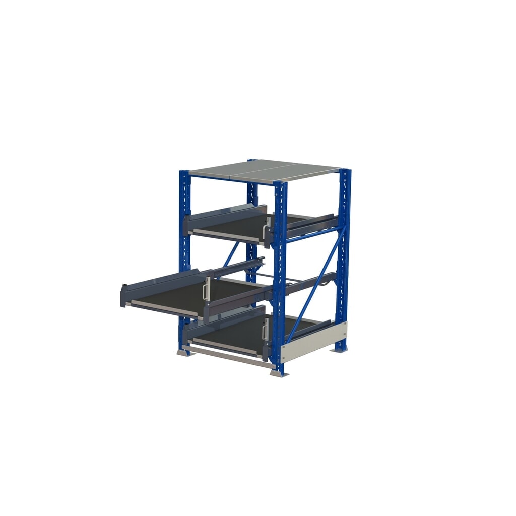 Étagère coulissante pour charges lourdes à 3 tiroirs, capacité de charge 600 kg, profondeur d’extraction de 70 % Illustration du produit: Étagère coulissante pour charges lourdes à 3 tiroirs, capacité de charge 600 kg, profondeur d’extraction de 70 %